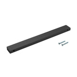 Caja con 25 piezas de Jaladera de Aluminio 160 Negro