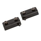 Caja con 20 piezas de Bisagra vidrio (bivel) negra