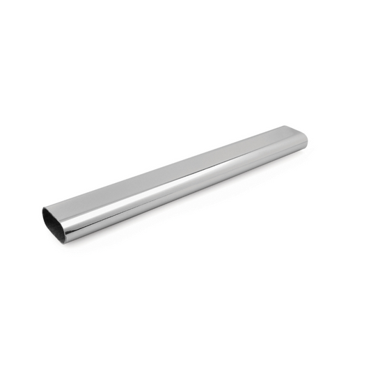 Caja con 10 piezas de Tubo Oval Cromado, 3M