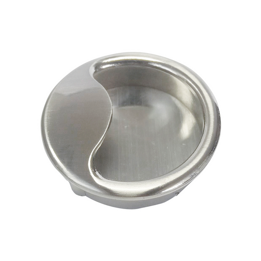 Caja con 50 piezas de Jaladera para embutir Aluminio Redonda