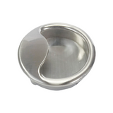 Caja con 50 piezas de Jaladera para embutir Aluminio Redonda