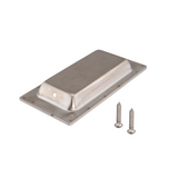 Caja con 10 piezas de Jaladera para embutir Aluminio Rectangular