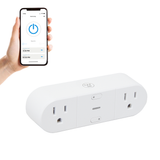 Enchufe inteligente wifi de 2 contactos