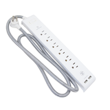 Tira multicontacto usb - blanco