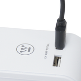 Tira multicontacto usb - blanco