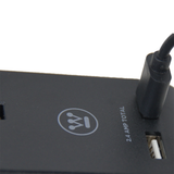 Tira multicontacto usb - negro