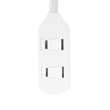 Extensión eléctrica de 4.6 metros con 3 contactos tipo cordón (gris)