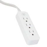 Extensión eléctrica de 2.7 metros con 3 contactos tipo cordón (gris)