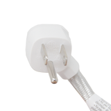 Extensión eléctrica de 2.7 metros con 3 contactos tipo cordón (gris)