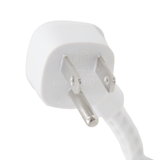 Extensión eléctrica usb de 2.7 metros con 3 contactos tipo cordón (blanco)